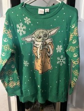 Christmas Baby Yoda Sweater Kids