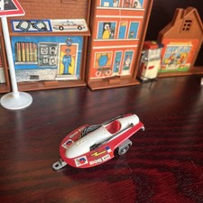 Vintage Majorette Toys 363 Speed Power Boat & Trailer Die Cast Plastic Model