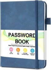 Portable Password Notebook with Anonymous Cover   4.3"x5.7" for Easy Access