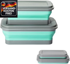 Faltbare Silikonschüsseln Set für Camping Wandern Outdoor Küche & Schule