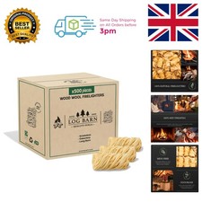 500 Flavorless Natural Firelighters - Ignite Your Wood Burners Safely & Easily 0.09 per lighter