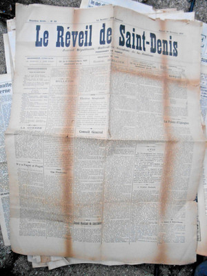 old newspaper le réveil de saint denis 26 november 1904 radical socialist