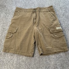 Unionbay Cargo Shorts Mens 36 Brown Baggy Fit Y2K Hip Hop 2000  s 10" Inseam