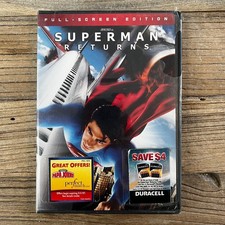 Superman Returns Full Screen Edition Sealed DVD 2006 DC Warner Promo Inserts