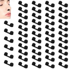50 Pcs Nose Filters Disposable Nasal for Dust Black