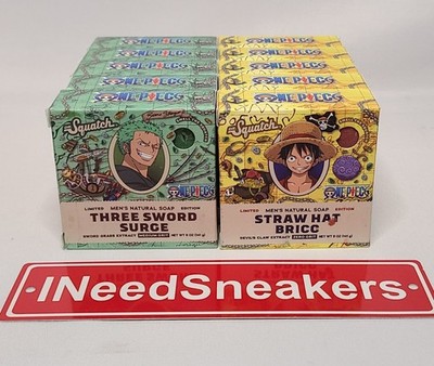 Dr Squatch x One Piece Luffy & Zoro Straw Hat Bricc Three Sword Surge SET OF 2