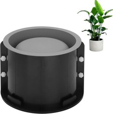 Big Round Silicone Planter Mold, 7 Inch Large Concrete big round, Grey 