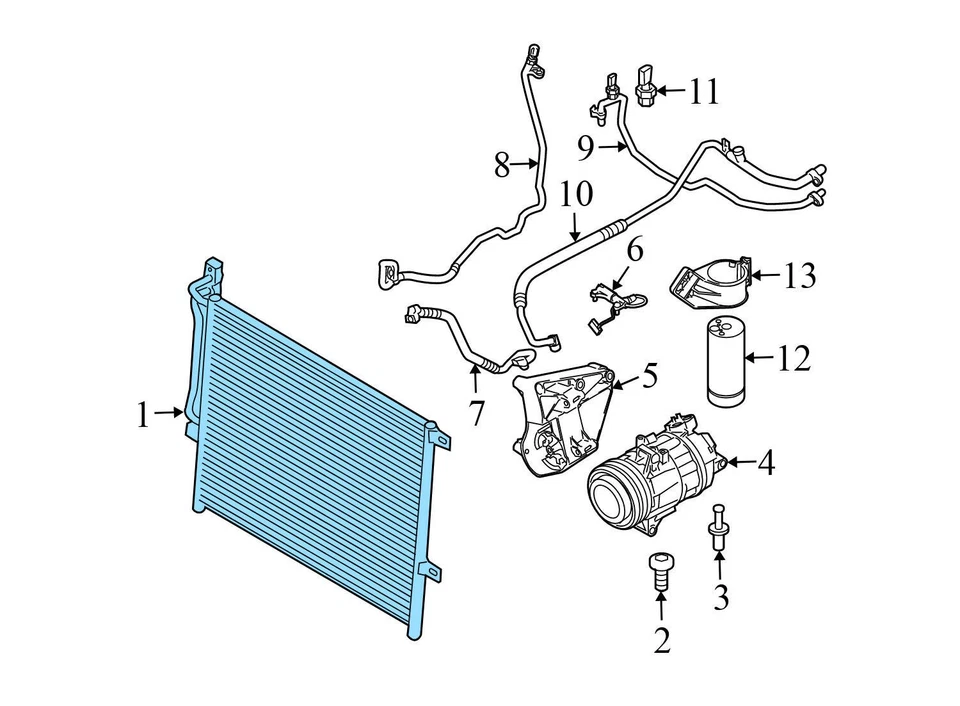 2003-2008 BMW Z4 - AC Condenser 6914033 - Image 3 of 4