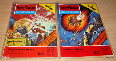 Knüller! 2 x PERRY RHODAN Nr. 123 + 199 ROMANHEFT 4.Auflage  Sammler PR2/3