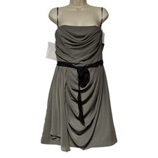 White by Vera Wang Dress Women SZ 12 Organza Cocktail HOMCO Semi Formal Gown