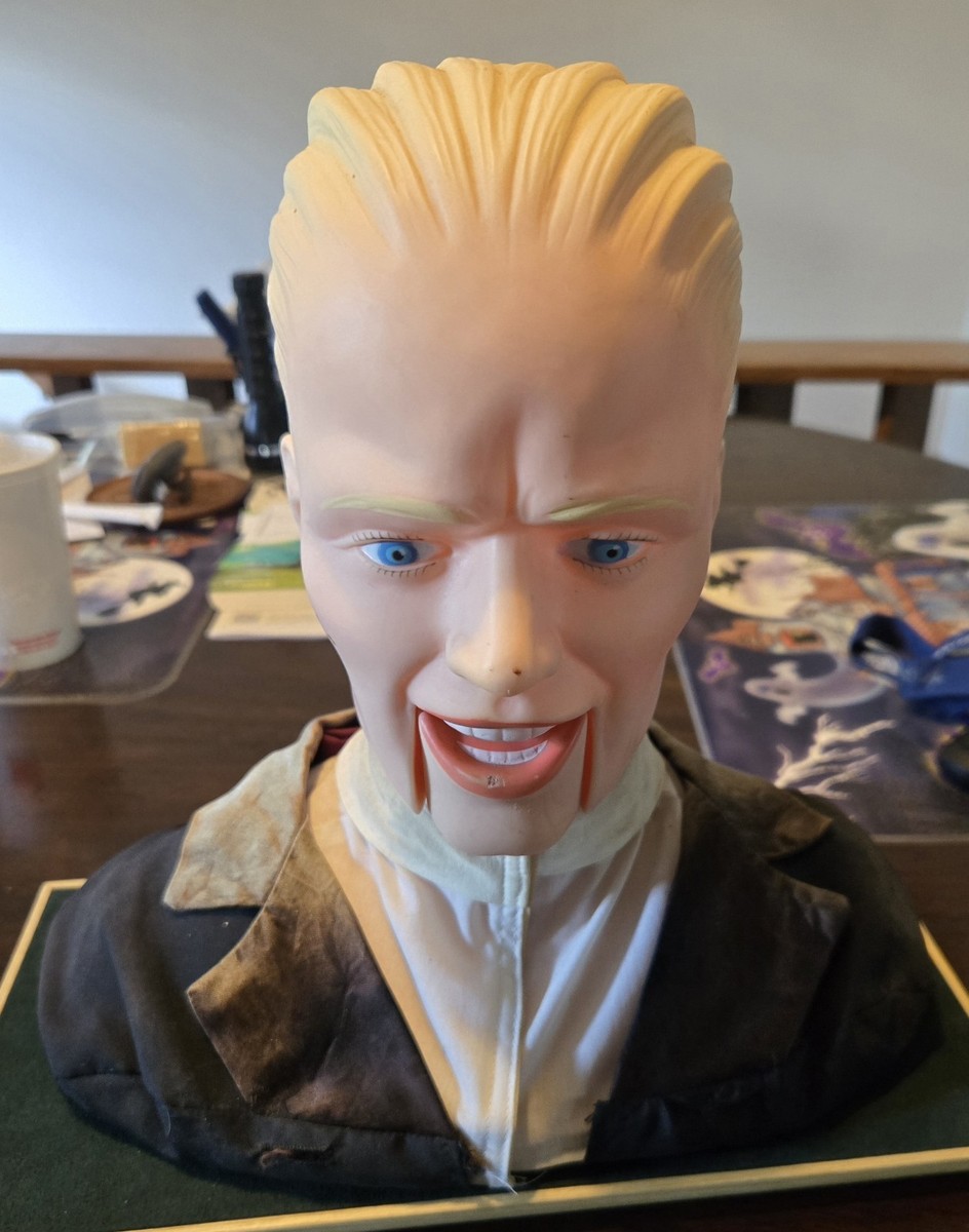 RARE- Max Headroom Ventriloquist Bust Dummy Doll Puppet Figure
