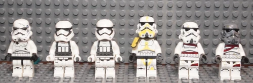 6 Lego Star Wars Stormtrooper Minifigures sw0681 sw0722 sw0842 sw1157 sw1358