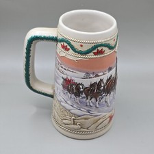 Budweiser Stein 1996 Holiday Stein American Homestead Christmas Mug Beer Stein