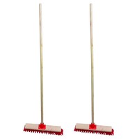 2 SüCk Kehrbesen 60 Cm Industriebesen Mit 120 Cm Holzstiel StraßEnbesen Besen