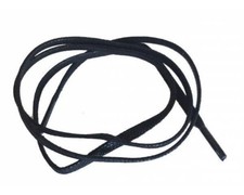 Black flat wax thin shoelaces - best wax shoelaces. tie up boots