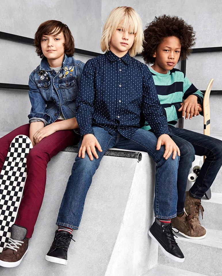 boys Basic Denim outerwear jackets Streamwash Small US Foto 4 de 4