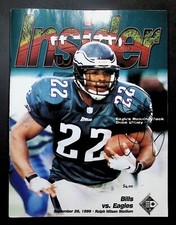 Duce Staley PhiladelphiaEagles NFL Insider 9/26/99 Autographed w/COA 052725DMT-6