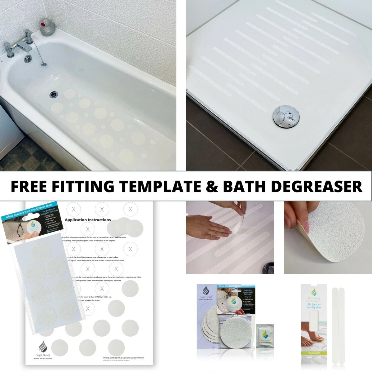 Bathtub appliques best sale non slip