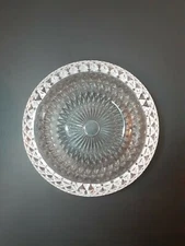 Vintage Clear Glass Ashtray Dish 