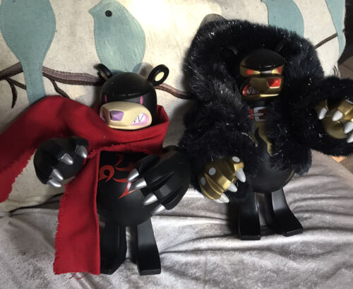 2 TOUMA  8” GOLD KING Knuckle Bear Knucklebear Toy2R 2004 kaiju Guardian Bear - Afbeelding 1 van 12