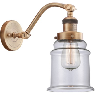 Innovations Lighting 515-1W-BB-G182-LED Franklin Restoration Canton Wall Sconce