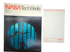 1983 Nasa Tech Briefs Summer + 1987 KENNEDY CENTER Notepad Space RARE VTG DM62