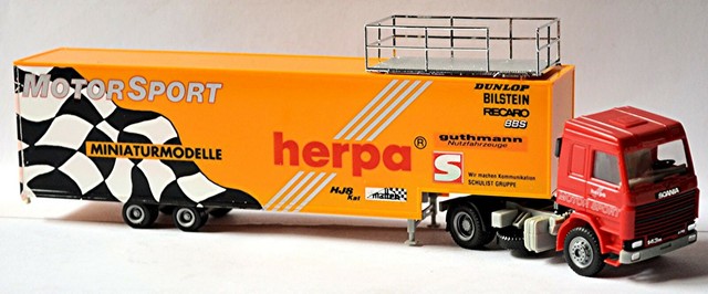 Scania R113 Topline JuKo-SZ herpa Motorsport Renntransporter 1:87 Herpa 822054 Scania R113 Topline JuKo-SZ herpa Motorsport Renntransporter 1:87 Herpa 822054