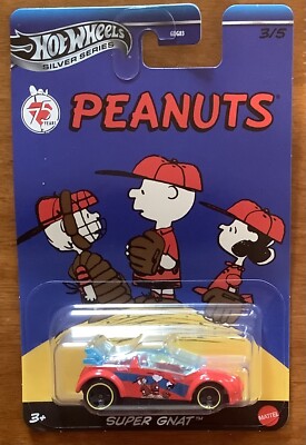 HOT WHEELS SILVER SERIES 75 YEARS PEANUTS SUPER GNAT 3/5 DIECAST