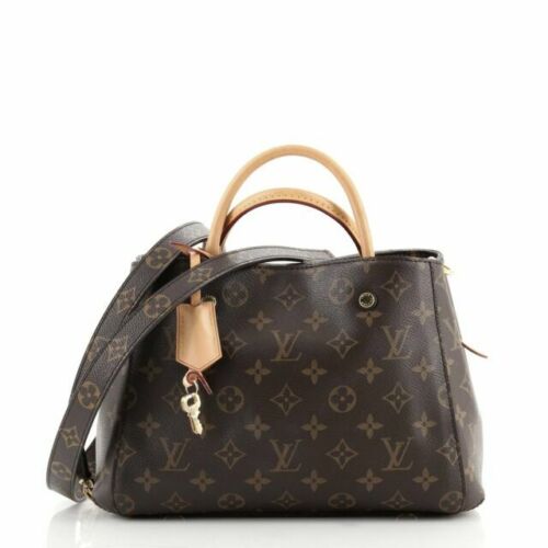 Louis Vuitton Montaigne Handbag Monogram Canvas BB Brown