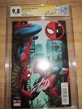 CGC 9.8 SS Game Stop Edition Spider-man Deadpool #1 Signed Stan Lee w/Stan Label