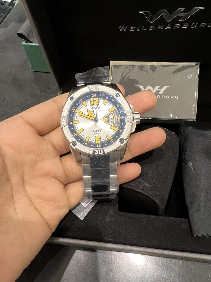 Weil and Harburg Reloj Hombre Cronógrafo Reloj Suizo GMT Foto 2 de 4