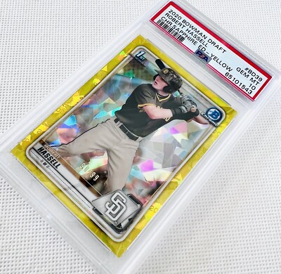 2020 Bowman Chrome Sapphire Robert Hassell 1st Bowman Yellow
