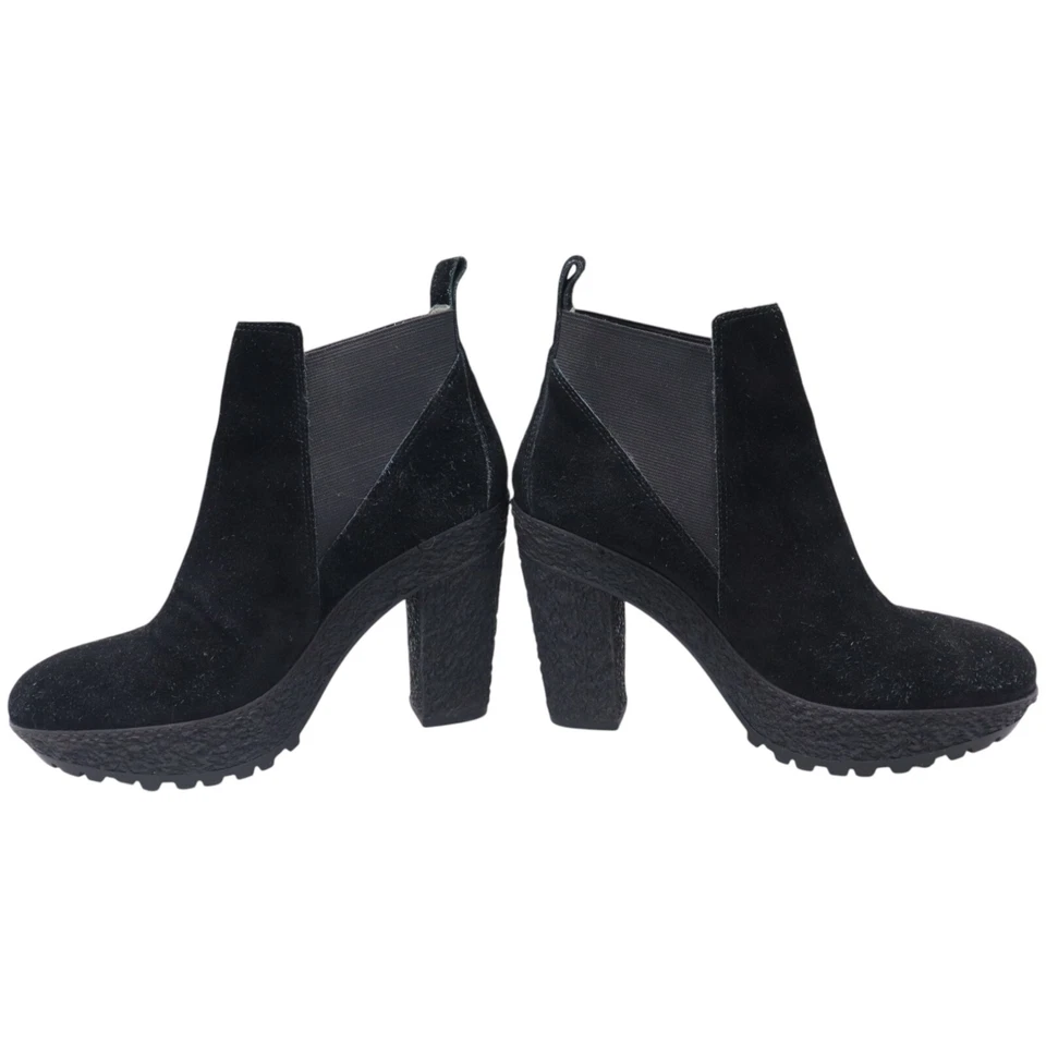 Botines Diane von Furstenberg Paisley Talla 8M Negro Suela Chelsea Plataforma Foto 4 de 4