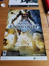 Image of Infinite Undiscovery Vintage (2008) Game Poster (XBox 360) Double Sided (RARE)