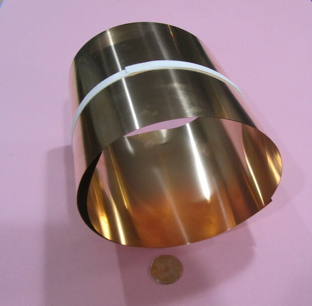 Filo Molla Piatto In Bronzo Fosforoso 510 H08 - .016 X .0016 Inch, 25 Piedi