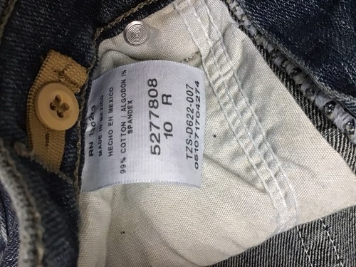 New Lee 5277808 Straight Fit, Leg Jeans Boys Size 10R deep blue Adjusts (C23-19) - Picture 3 of 8