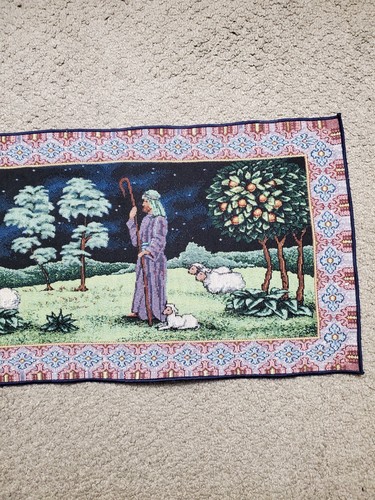 Manual Woodworkers & Weavers Table Tapestry Runner First Christmas - Picture 11 of 13