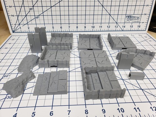 True Tiles - Ice Tiles Deluxe Set 75 Tiles! - OpenLock - DND - Pathfinder - Dung - Picture 4 of 7
