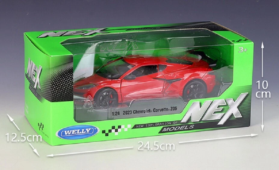 Welly 1:24 2023 Corvette Z06 Diecast Model Racing Car NEW IN BOX - Image 4 of 4