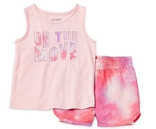 2 Piece Okie Dokie Girls Active Short Set - 6x