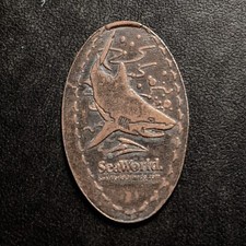 SeaWorld Great White Shark - Press Coin Elongated Penny Souvenir