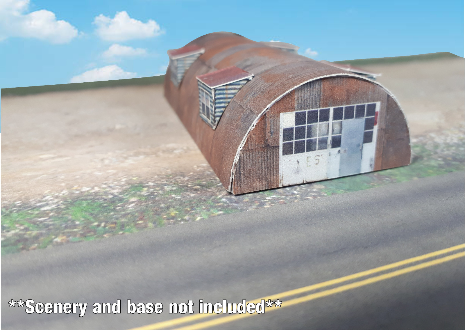 N Scale Building Quonset Hut **PreCut** CARD STOCK (PAPER) PreCut