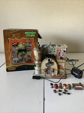Lemax Spooky Town Spider Cider House Halloween Lighted Village For Parts Repair