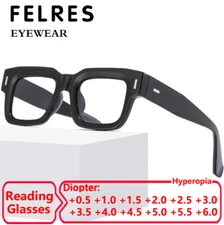 Anti Blue Light Full Frame Reading Glasses For Men Women Classic Square Glasses