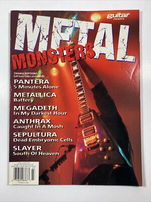 METAL MONSTERS magazine 1994 Guitar Presents #8 Pantera Metallica Sheet Music