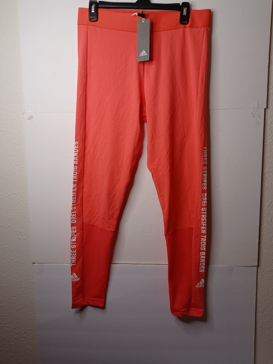 Womens Large Adidas Sid Tight Q2 DP2388 Pink Tights Pants New w/ Tags