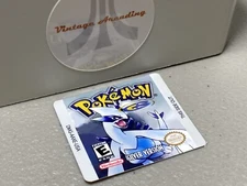 Pokemon Silver Version (Nintendo Game Boy) Replacement Label
