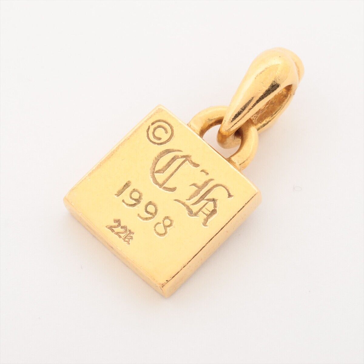 Chrome Hearts Framed CH plus Pendant top 22k 8.6g Pave Chrome Hearts Framed CH plus Pendant top 22k 8.6g Pave
