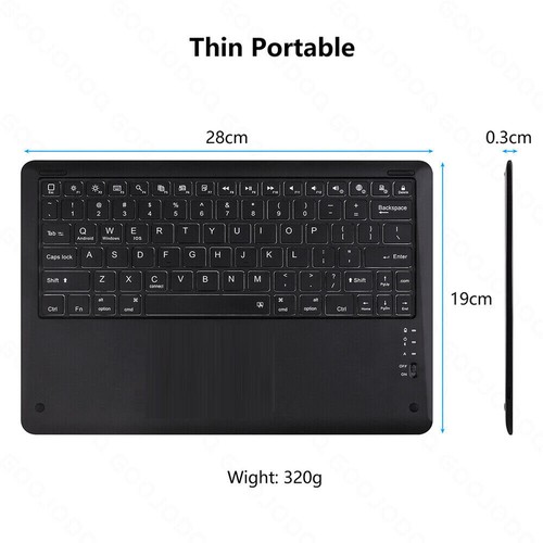 For Honor Pad 9 HEY2-W09 Tablet 12.1 inch Bluetooth Touchpad Keyboard Case Mouse - Picture 13 of 49