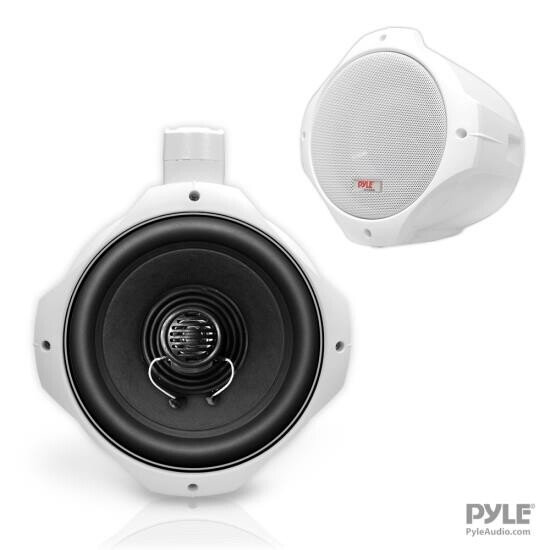 Pyle PLMRB85 8-Inch 300W Waterproof Marine Speakers – Pair For Boat Wakeboard Tower